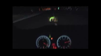 Eто как върви Bmw M6 0 to 332 Km H on Launch Control and Head - Up Display!!!!! 