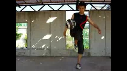 Playing Freestyle Football
