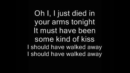 Just Died in your arms Lyrics