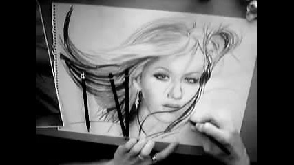 Бърза Рисунка на Christina Aguilera...