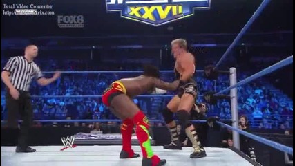 Jack Swagger vs Kofi Kingston [ W W E Smackdown 25/02/2011 ]