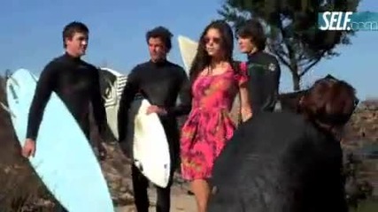 Nina Dobrev Behind The Scenes of Self Magazine