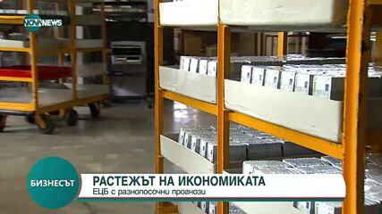 ЕЦБ с разнопосочни прогнози да растежа на икономиката