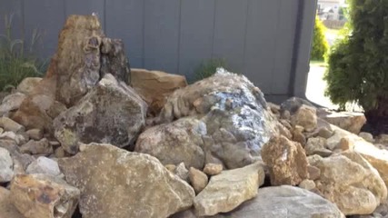 Landscaping Raymore Mo - Bubble Rock Water Features