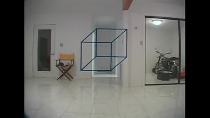Илюзия на куб в къщата!