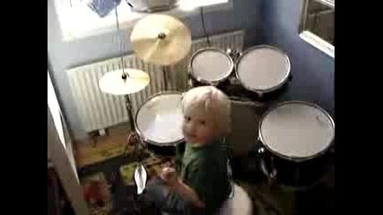 3 Year Old Drummer From Denmark