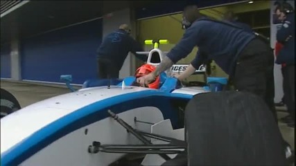 Шумахер Gp2 първи тест в Мерцедес Gp 