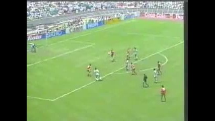 Manuel Negrete Mexico vs Bulgaria World Cup 1986 