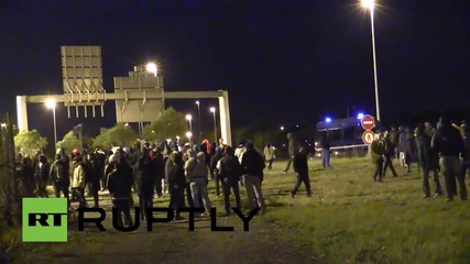 France: High police presence as undocumented migrants gather at Channel Tunnel