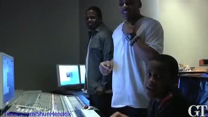 Nelly и Lil Shun в студиото 