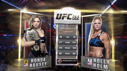 Ronda Rousey (c) vs Holly Holm (ufc 193, 15.11.2015)
