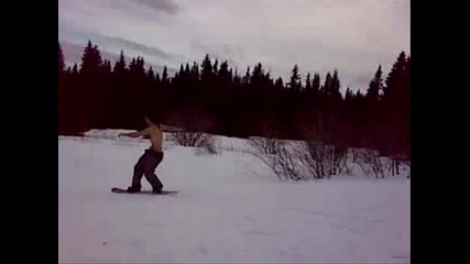 skok s snowboard