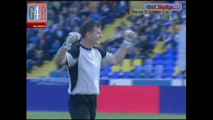 11.04левски - Локомотив София:трети гол на Мартин Камбуров