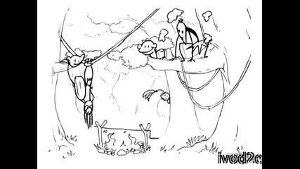 Тарзан и Вуду магьосник - Битка - Руска Анимация 