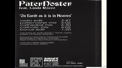Paternoster Feat. Linda Rocco - On Earth As It Is In Heaven (radio Edit)