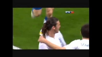 Andy Carroll Scores First Goal For England 1 v 1 Ghana March 