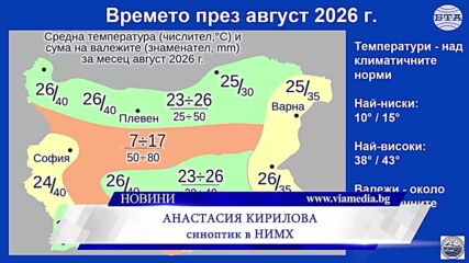 Новините на ВИА Медия - 31.07.02026