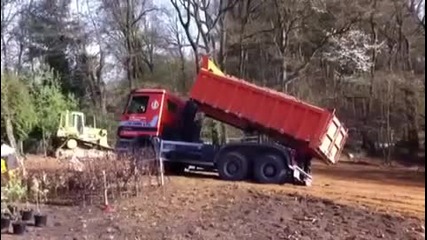 Truck falling epic fail