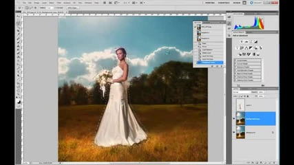 Обработка на сватбена симка с Photoshop ))