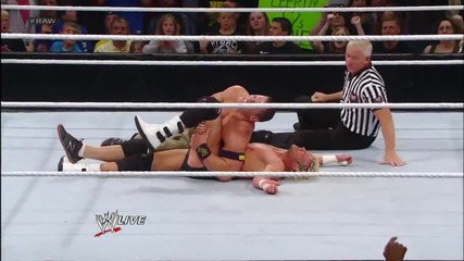 Victory kiss for John Cena from Aj