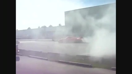 Gemballa Mirage Gt burnout 