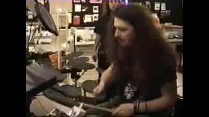 Dimebag Darrell Of Pantera On Drums (1993)
