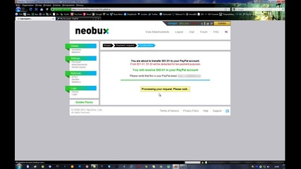 50$ плащане от Neobux - пари от нета (3тo плащане)