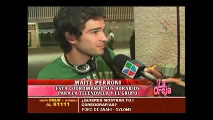 Los integrantes de Rbd apoyan a Maite 