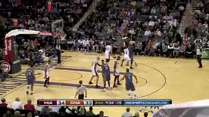 Miami Heat @ Charlotte Bobcats 109 - 97 [highlights] - 04.02.2011