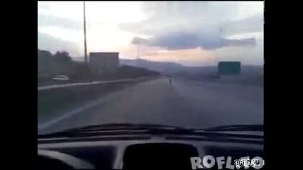 Най - откачения моторист - без коментар 