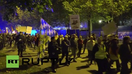 Germany: PEGIDA supporters march in Munich against refugees