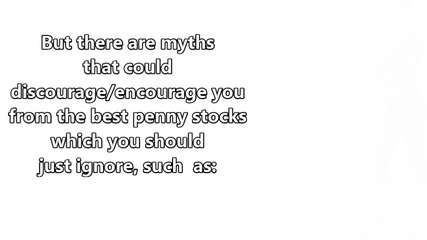 Investing Myths about Penny Stocks that you Probably don’t Know
