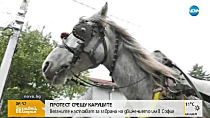 Протест срещу каруците в София