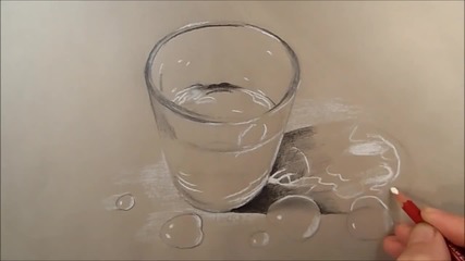How to Draw Glass of Water, Time Lapse