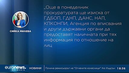 Прокуратурата ще изиска от службите да предоставят наличната информация по "Магнитски"