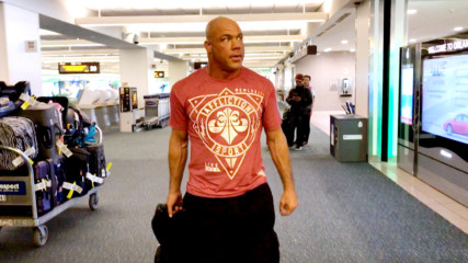 Kurt Angle describes how he's feeling as he arrives in Orlando for the WWE Hall of Fame