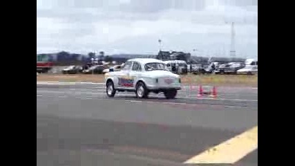 Twin Turbo Austin Lancer Drag Racing Ballarat.flv