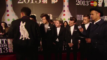 On the Red Carpet_ Rizzle Kicks talk to One Direction _ Brits 2013