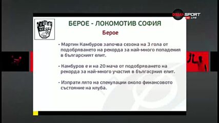 Берое ще иска да вгорчи завръщането на Локомотив София