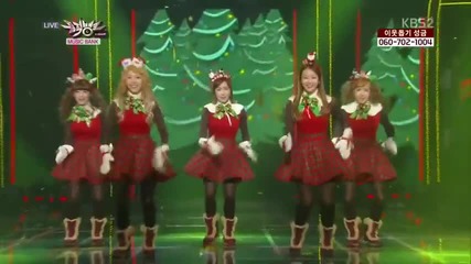 Crayon Pop - Lonely Christmas Comeback Stage @ Music Bank [06/12/13]