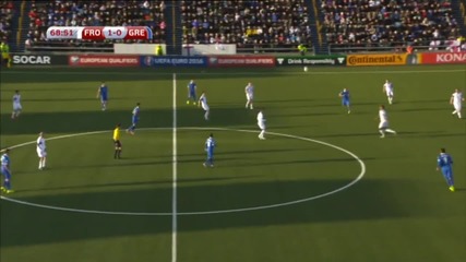 Фарьорски острови 2 - 1 Гърция ( Квалификация за Европейско първенство 2016 ) ( 13/06/2015 )