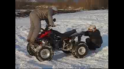 Atv Snow Drifting