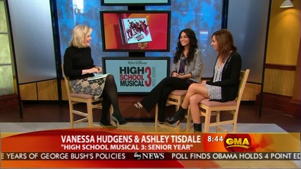 Ashley Tisdale And Vanessa Hudgens - Good Morning America Hsm 3 Senior Year 