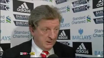 Liverpool Vs Arsenal 1 - 1 - Roy Hodgson Interview - August 15 2010 - [high Quality]