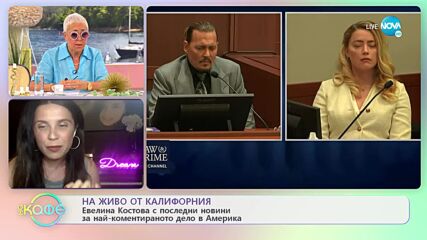 Българката Евалина Костова за съдебната битка между Джони Деп и Амбър Хърд - „На кафе” (25.05.2022)