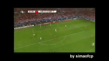 Euro 2008 Турция - Чехия 0:2 Plasil