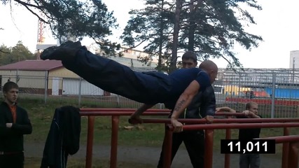 Workout Omsk - Planche world record