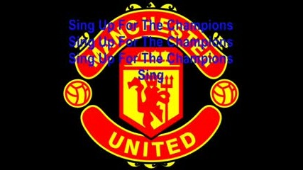 Song for the champions Man United 