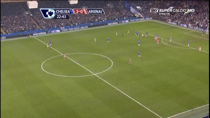 Chelsea - Arsenal - 2:0 - гол на Дрогба