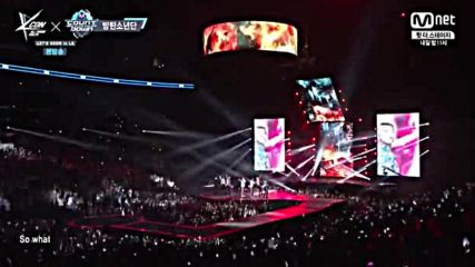233.0809-3 Bts - Intro(young forever) & Fire, [mnet] M Countdown in La E486 (090816)